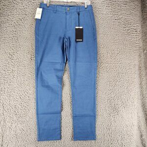 Bonobos Pants Mens 30x32 Captains Blue Stretch Slim Chinos *NWT*